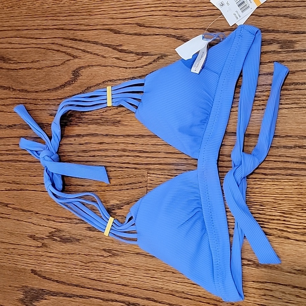 Becca Modern Edge Halter Top, Cornflower, Size Small, NWT - Picture 7 of 8